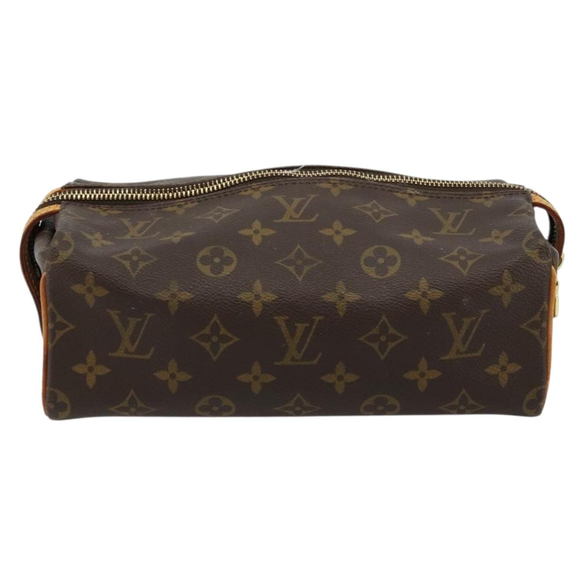 LOUIS VUITTON Monogram Trousse Patte Pression Cosmetic Pouch M47636 Auth 179109