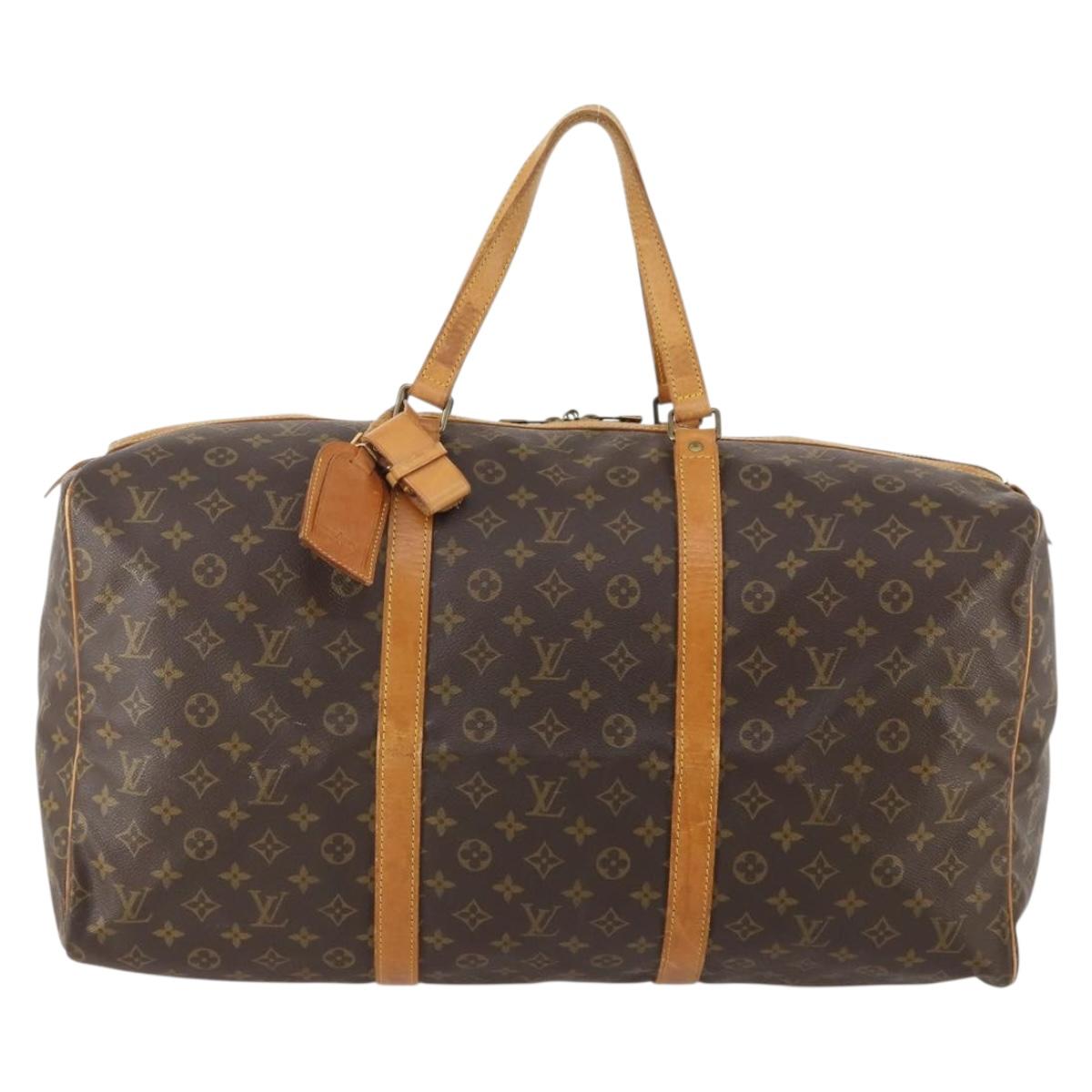 LOUIS VUITTON Monogram Sac Souple 55 Boston Bag M41622 LV Auth 179110