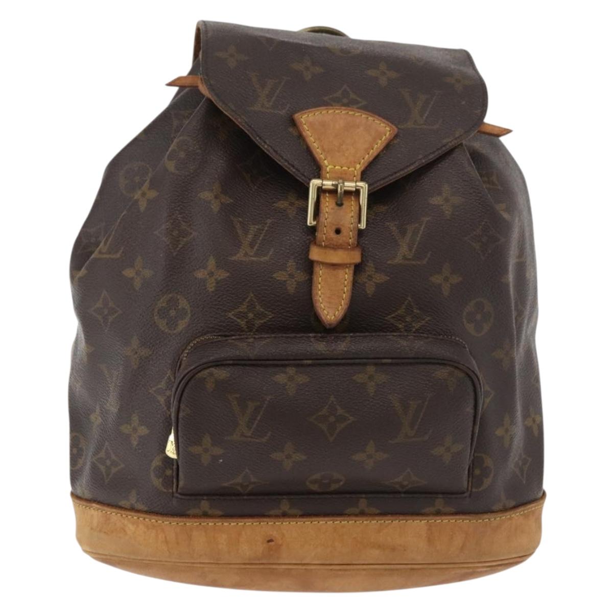 LOUIS VUITTON Monogram Montsouris MM Backpack M51136 LV Auth 179123