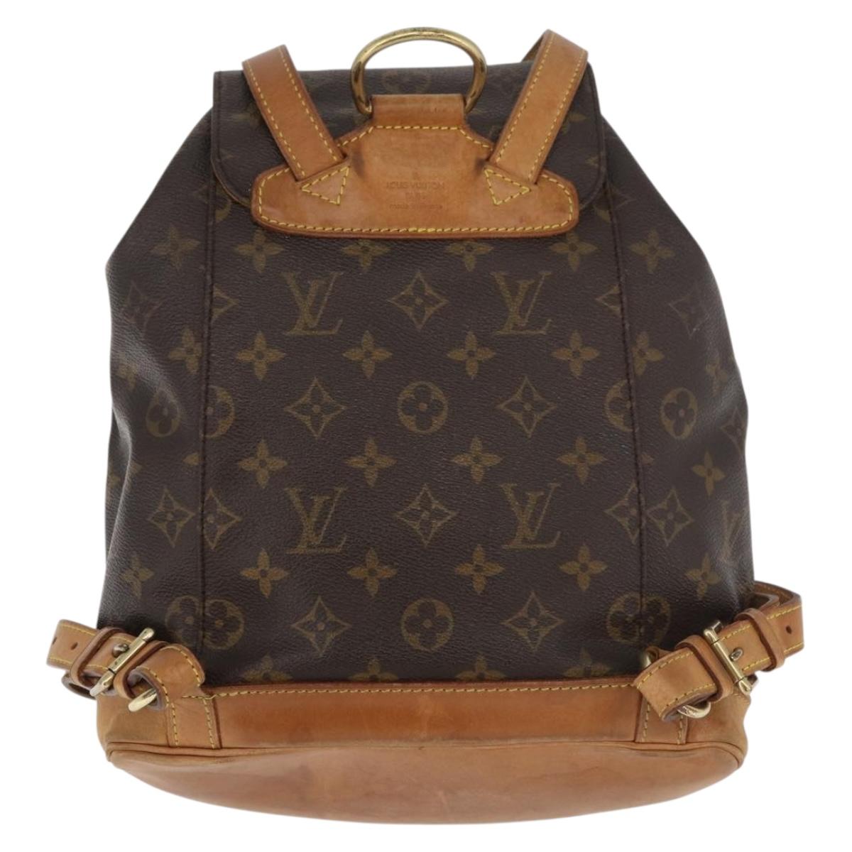 LOUIS VUITTON Monogram Montsouris MM Backpack M51136 LV Auth 179123