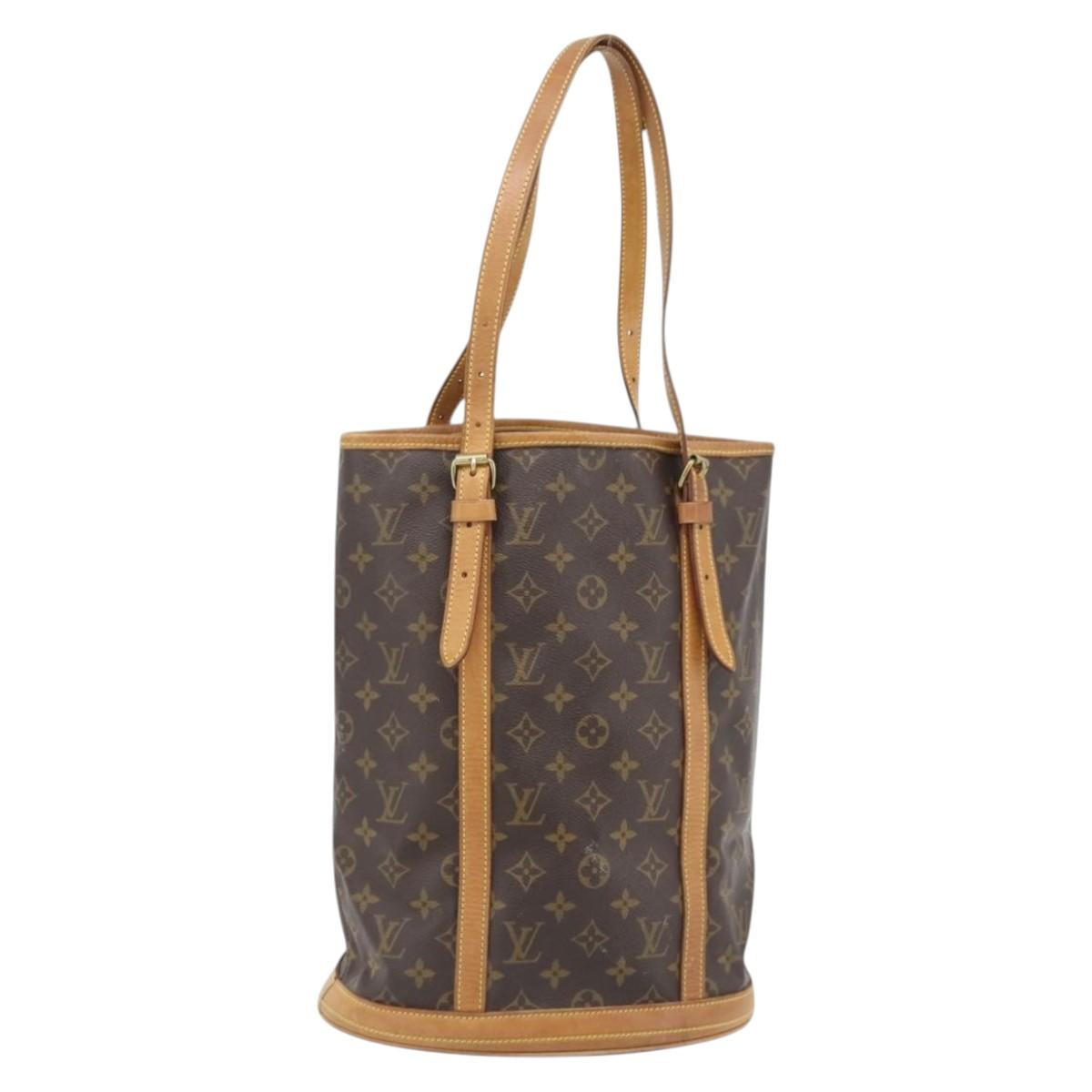 LOUIS VUITTON Monogram Bucket GM Shoulder Bag M42236 LV Auth 179124