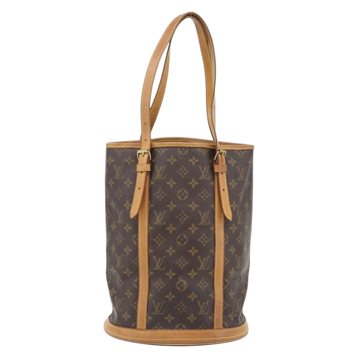 LOUIS VUITTON Monogram Bucket GM Shoulder Bag M42236 LV Auth 179124