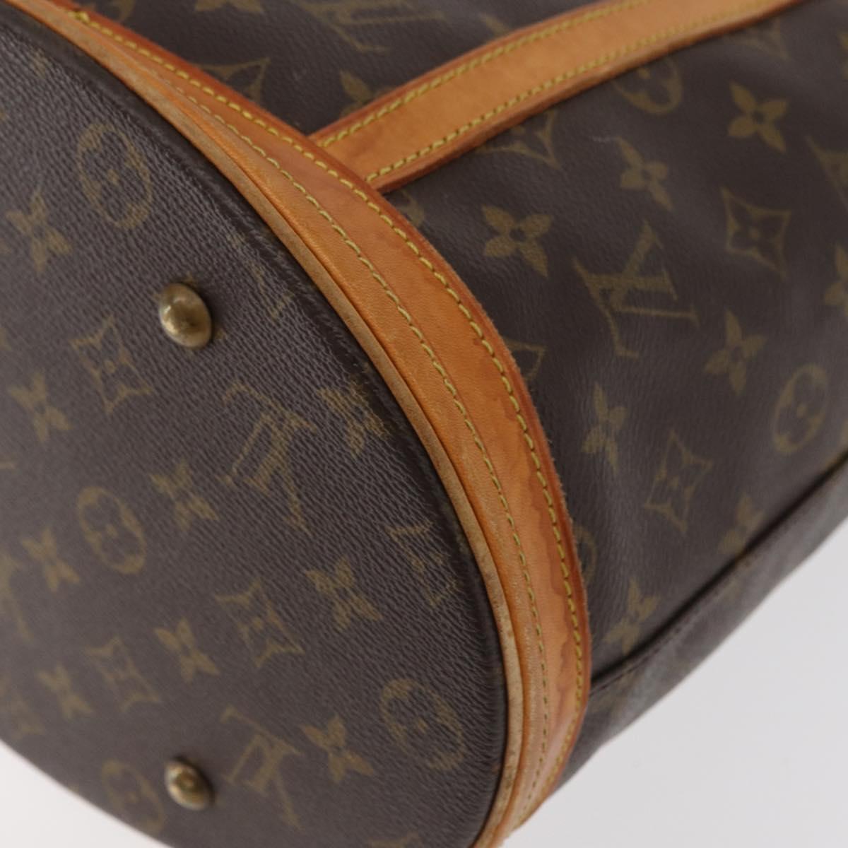 LOUIS VUITTON Monogram Bucket GM Shoulder Bag M42236 LV Auth 179128