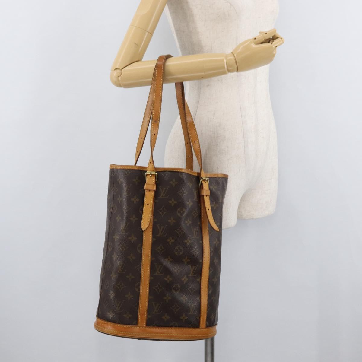 LOUIS VUITTON Monogram Bucket GM Shoulder Bag M42236 LV Auth 179128