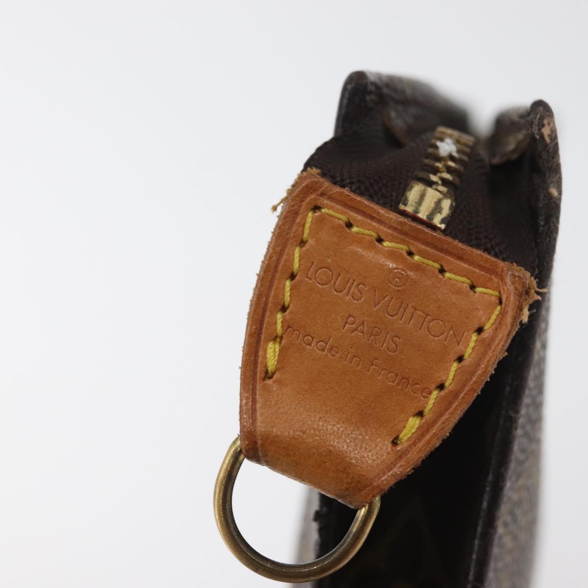 LOUIS VUITTON Monogram Bucket GM Accessory Pouch LV Auth 179129