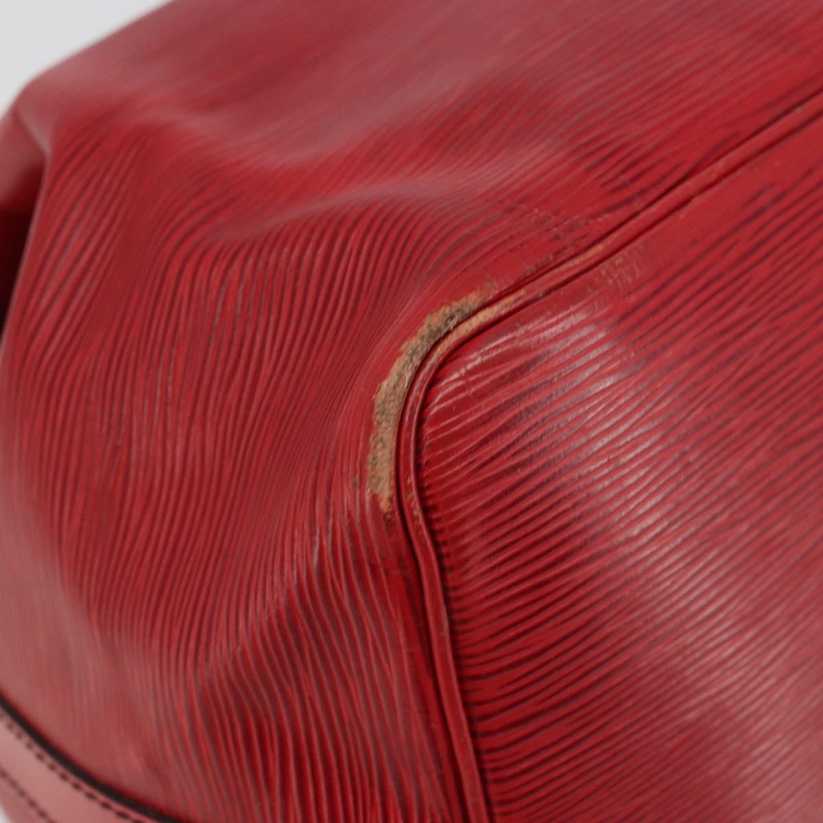 LOUIS VUITTON Epi Petit Noe Shoulder Bag Red M44107 LV Auth 179148