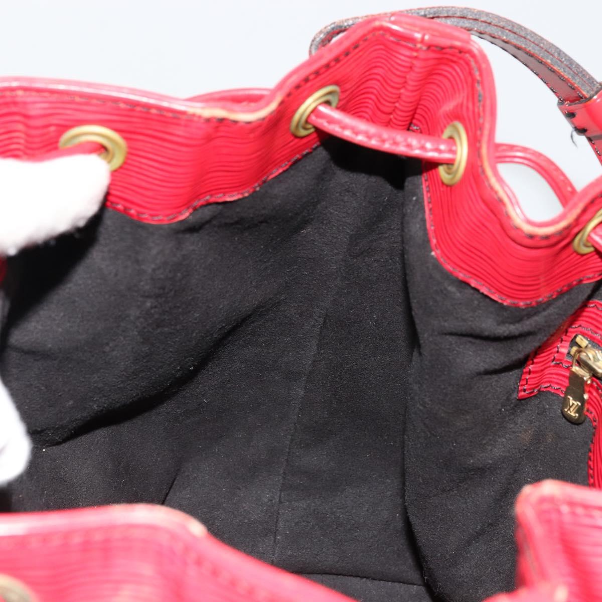 LOUIS VUITTON Epi Petit Noe Shoulder Bag Red M44107 LV Auth 179148