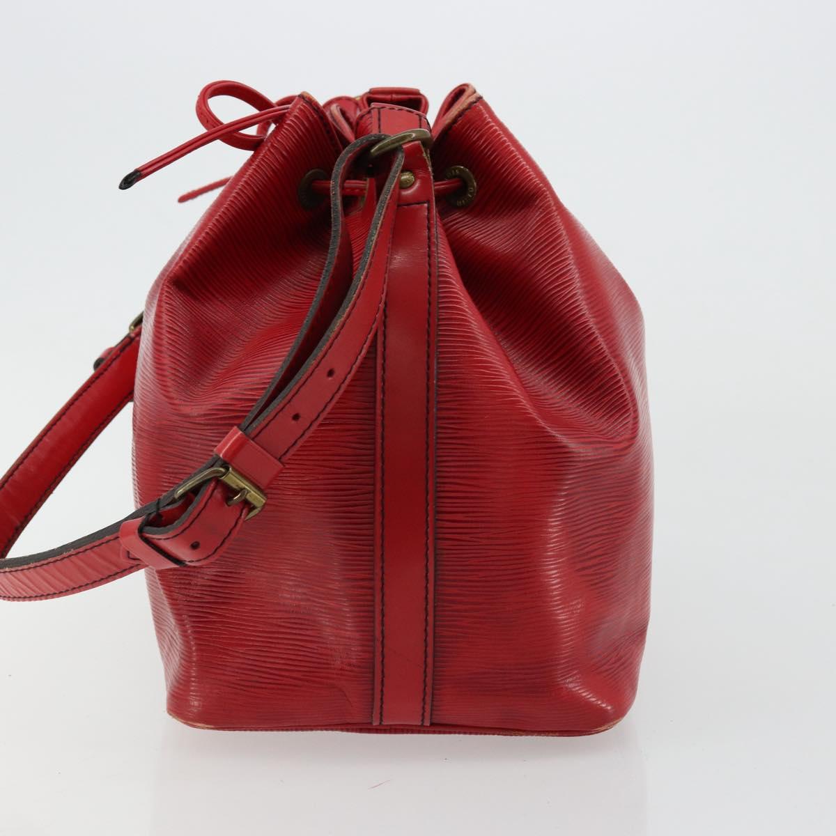LOUIS VUITTON Epi Petit Noe Shoulder Bag Red M44107 LV Auth 179148