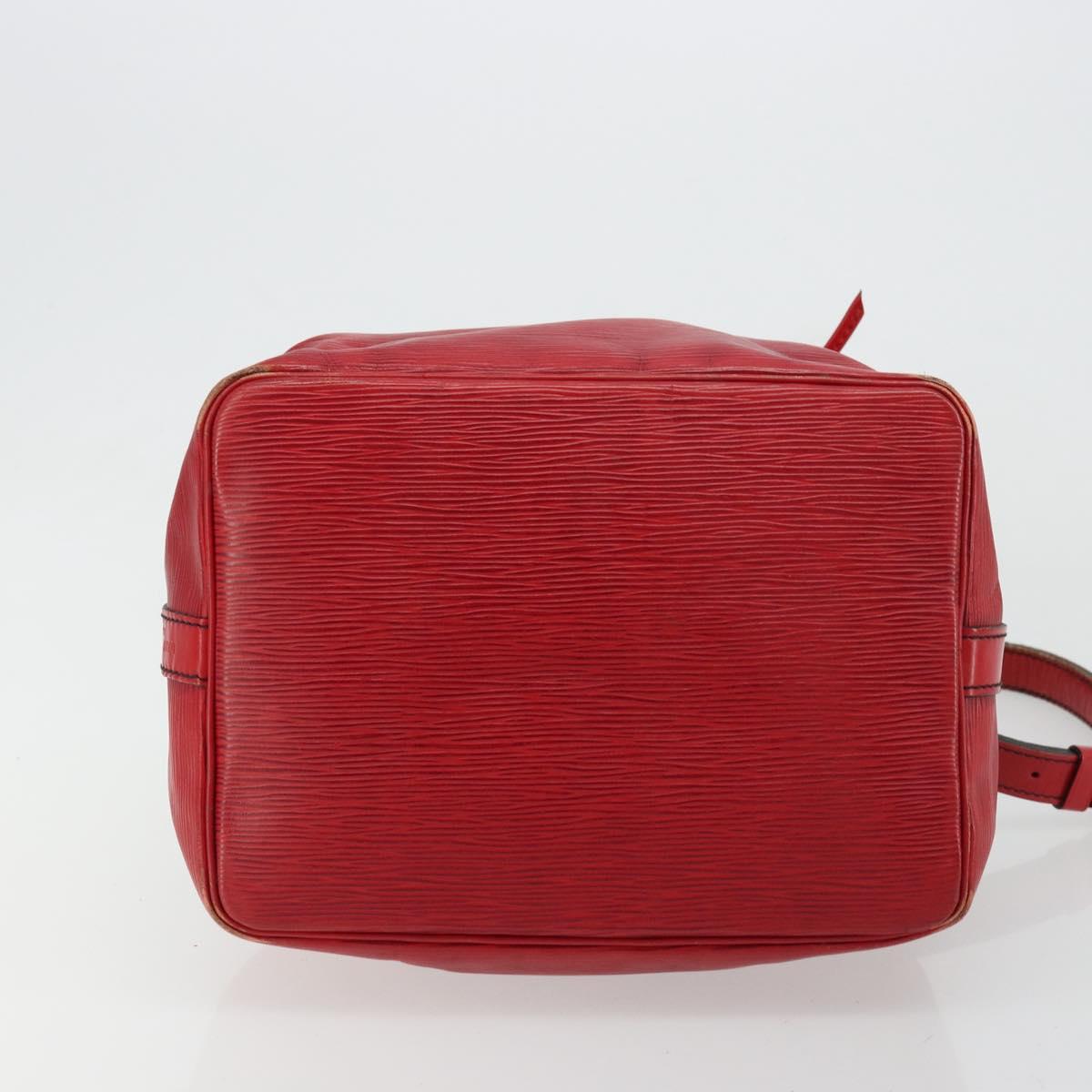 LOUIS VUITTON Epi Petit Noe Shoulder Bag Red M44107 LV Auth 179148