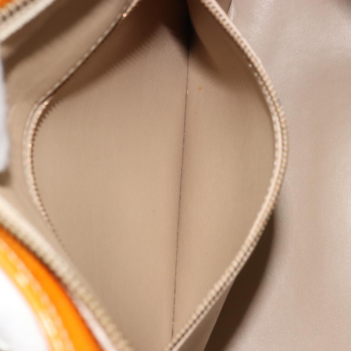 LOUIS VUITTON Monogram Vernis Houston Hand Bag Beige M91004 LV Auth 179150