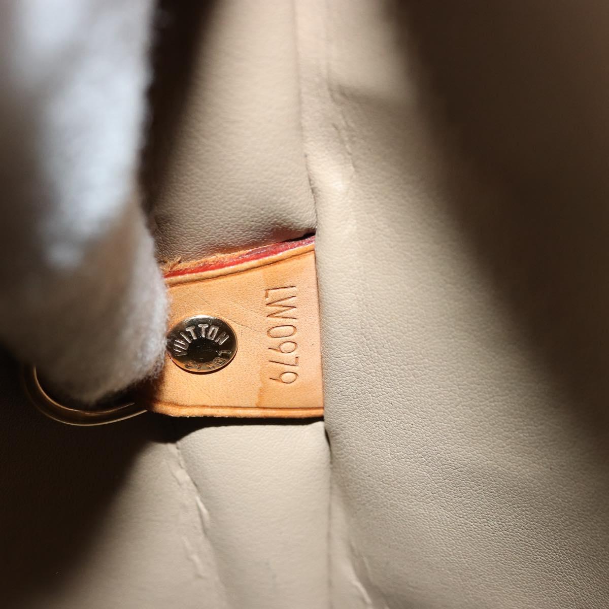 LOUIS VUITTON Monogram Vernis Houston Hand Bag Beige M91004 LV Auth 179150