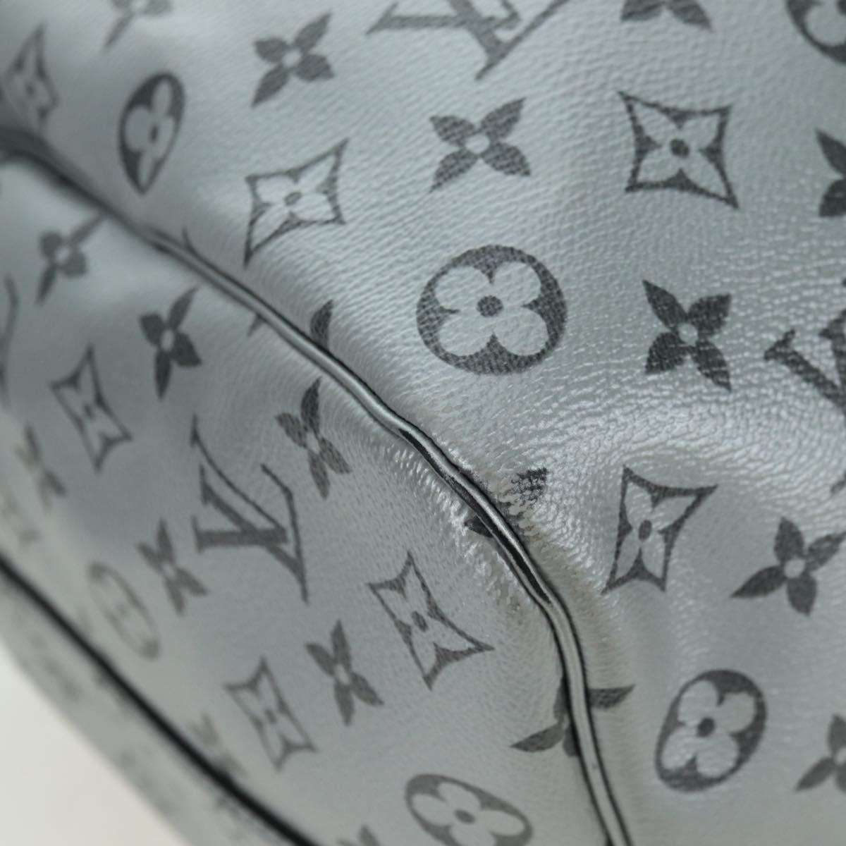 LOUIS VUITTON Monogram Keepall Bandouliere 50 Bag Silver M43848 Auth 179158SAM