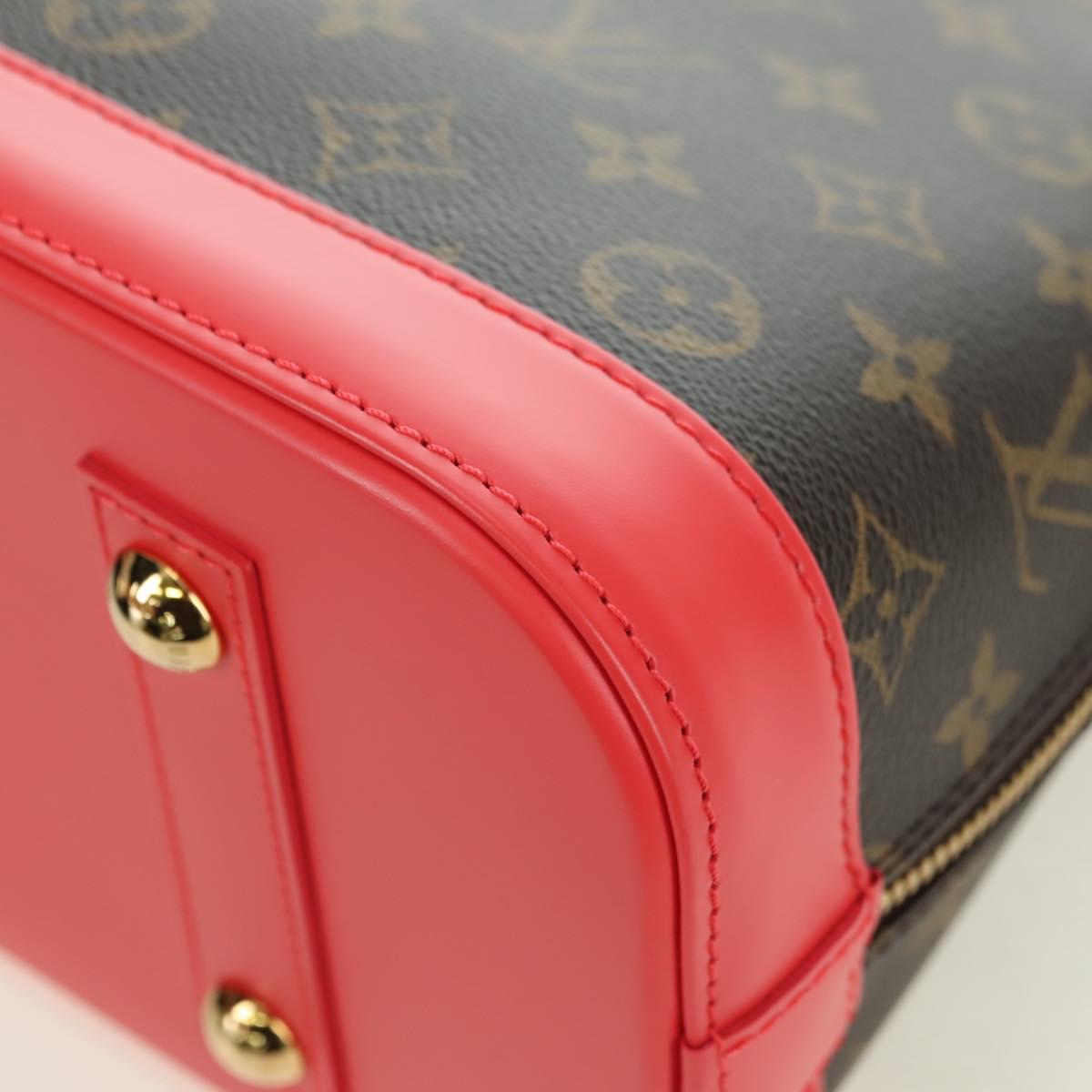 LOUIS VUITTON Monogram Totem Alma PM Hand Bag Flamingo LV Auth 179177SAM