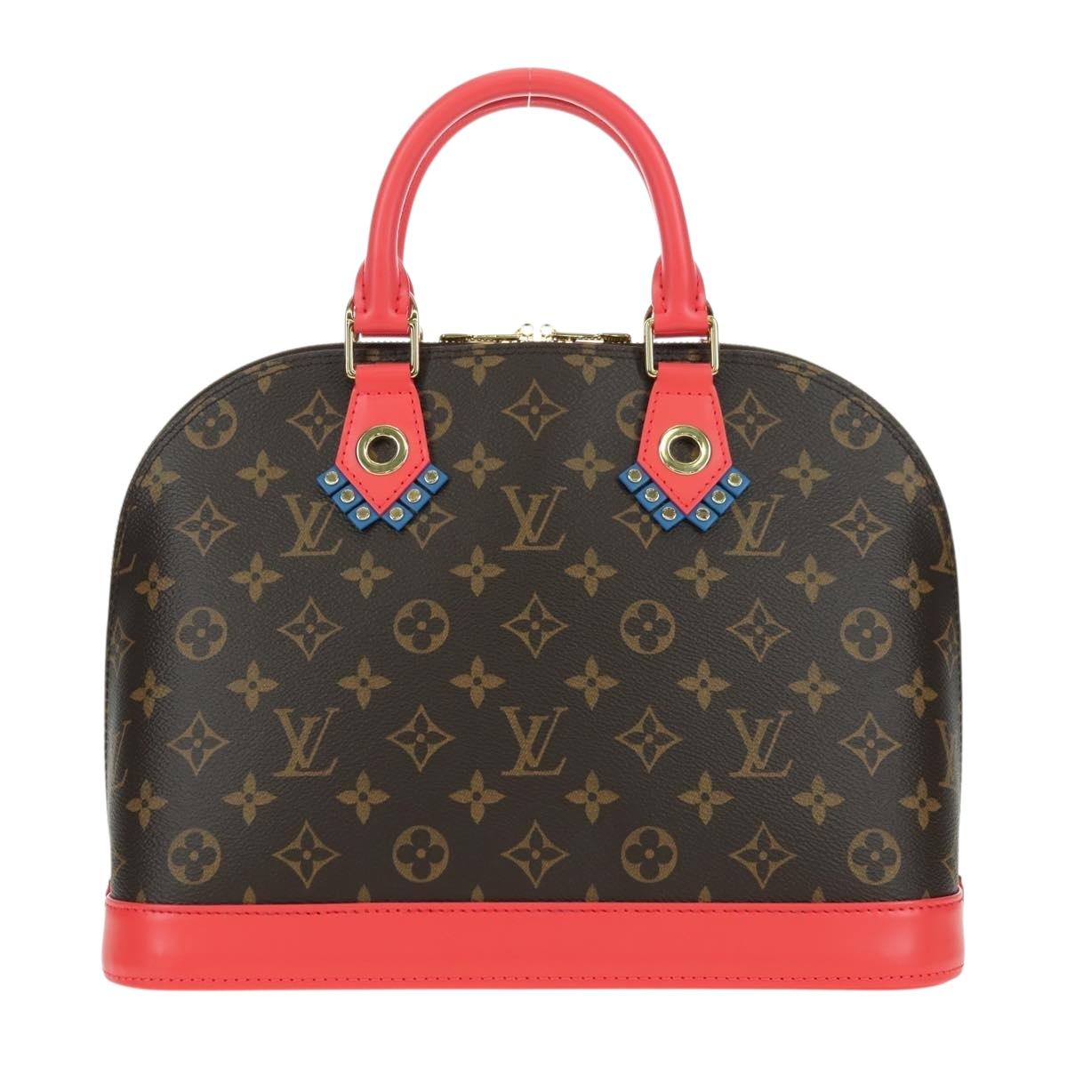 LOUIS VUITTON Monogram Totem Alma PM Hand Bag Flamingo LV Auth 179177SAM