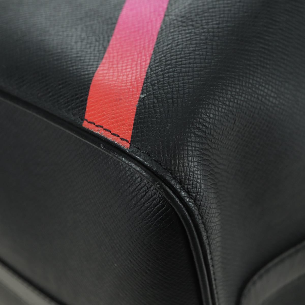 LOUIS VUITTON Taiga Rainbow Keepall Bandouliere 50 Bag Black M30345 Auth 179178V