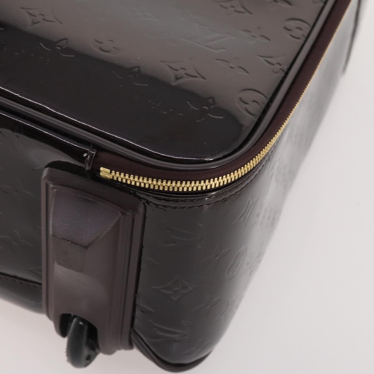 LOUIS VUITTON Monogram Vernis Pegas 45 Suitcase Amarante M91277 LV Auth 179182A