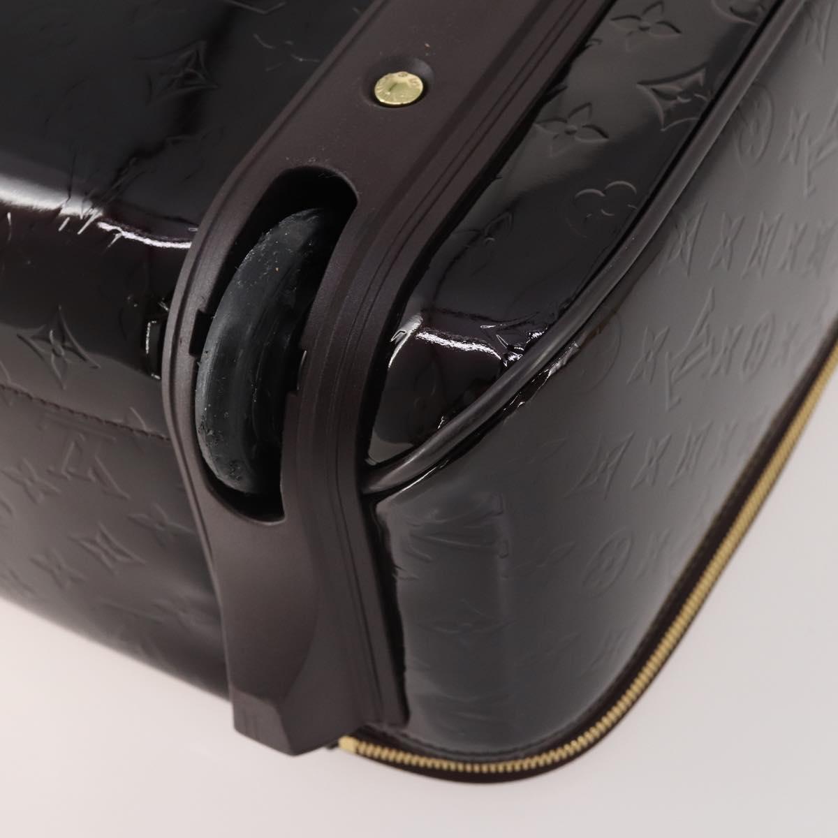 LOUIS VUITTON Monogram Vernis Pegas 45 Suitcase Amarante M91277 LV Auth 179182A