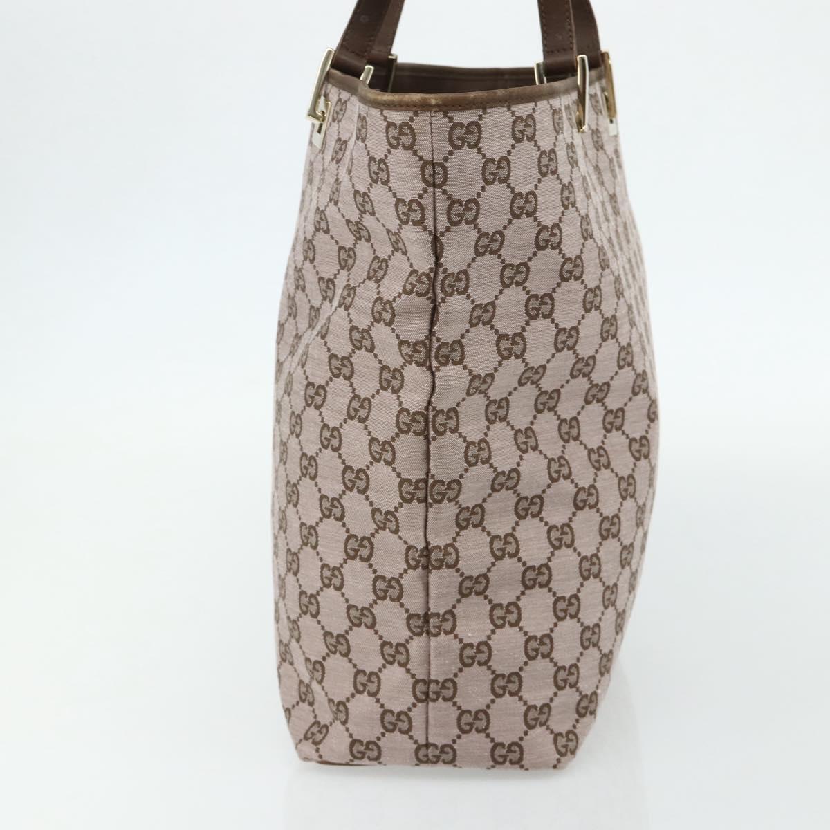 GUCCI GG Canvas Tote Bag Pink Gold 002 1098 1705 Auth 179194A