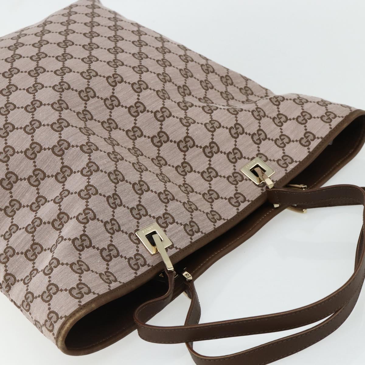 GUCCI GG Canvas Tote Bag Pink Gold 002 1098 1705 Auth 179194A