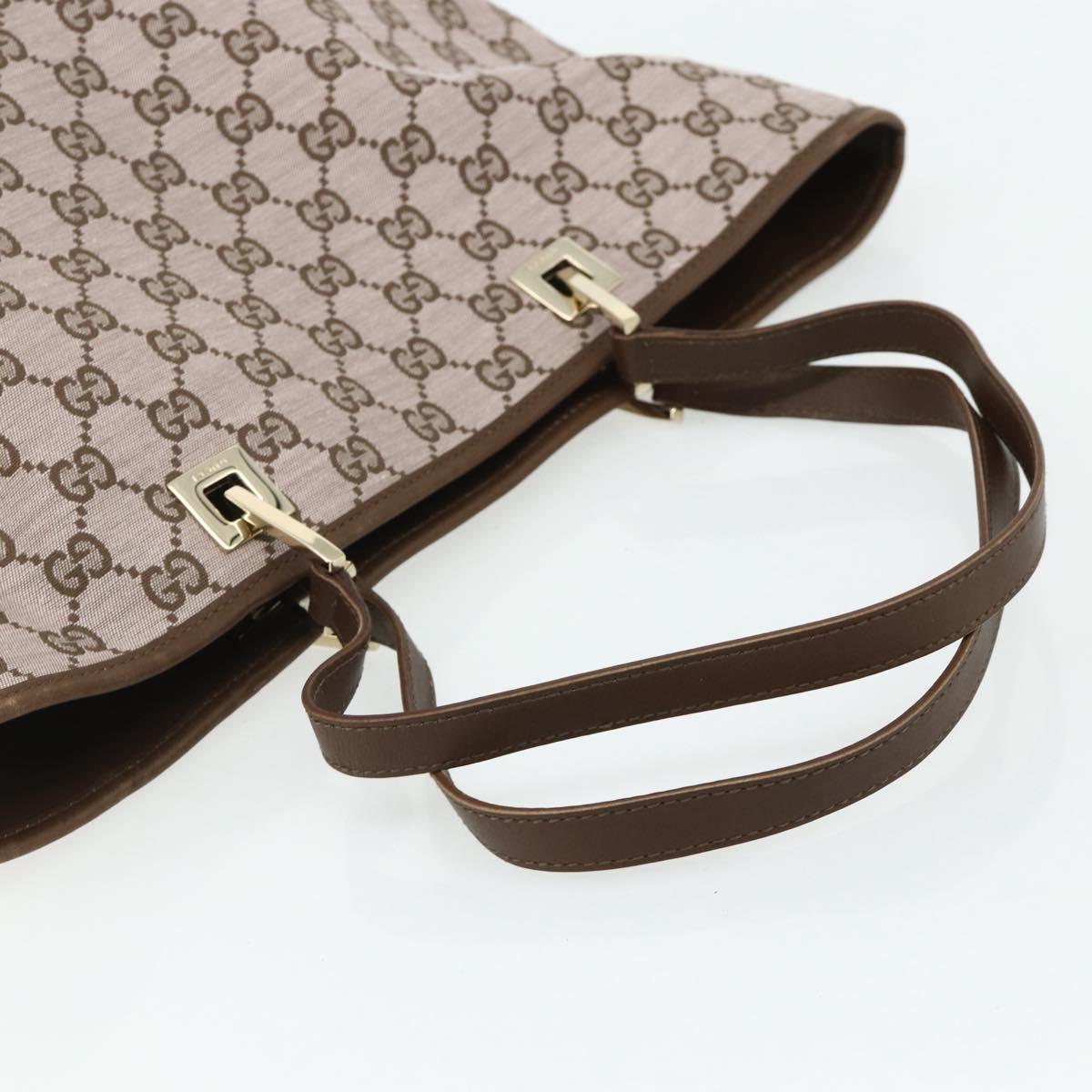 GUCCI GG Canvas Tote Bag Pink Gold 002 1098 1705 Auth 179194A