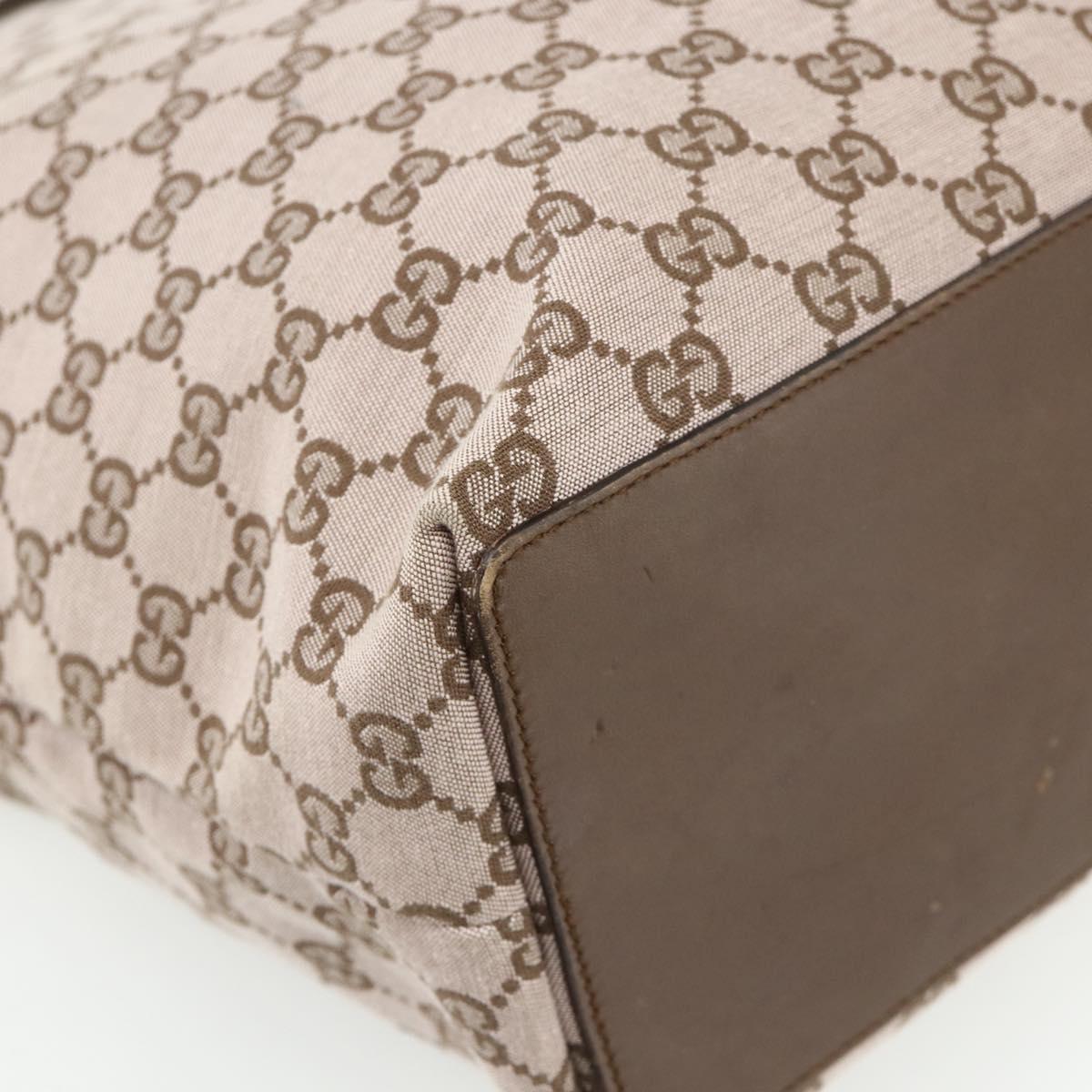 GUCCI GG Canvas Tote Bag Pink Gold 002 1098 1705 Auth 179233A