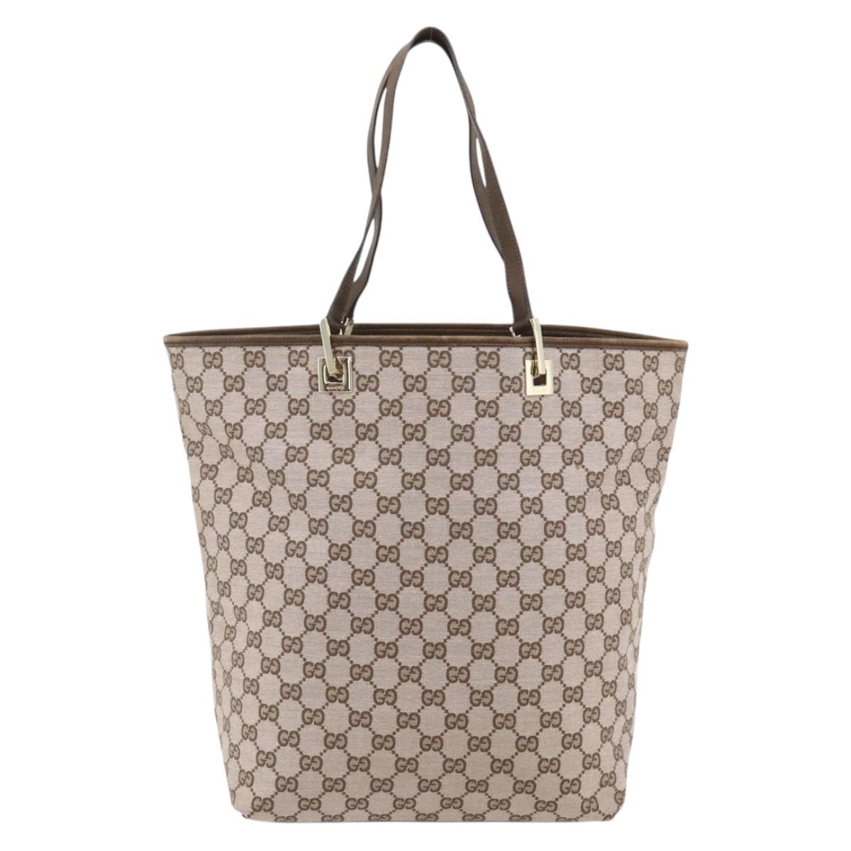 GUCCI GG Canvas Tote Bag Pink Gold 002 1098 1705 Auth 179233A