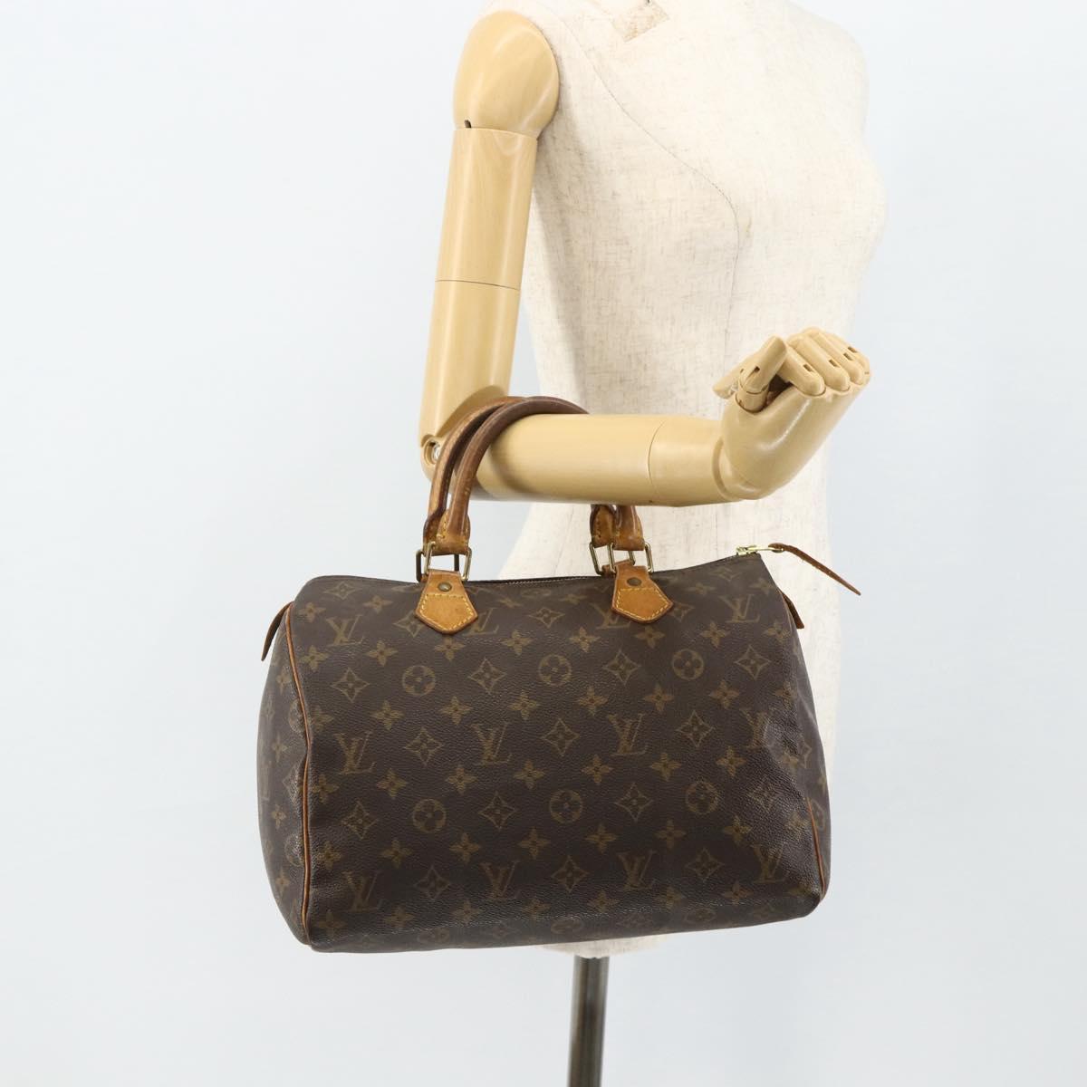 LOUIS VUITTON Monogram Speedy 30 Hand Bag M41526 LV Auth 179245A