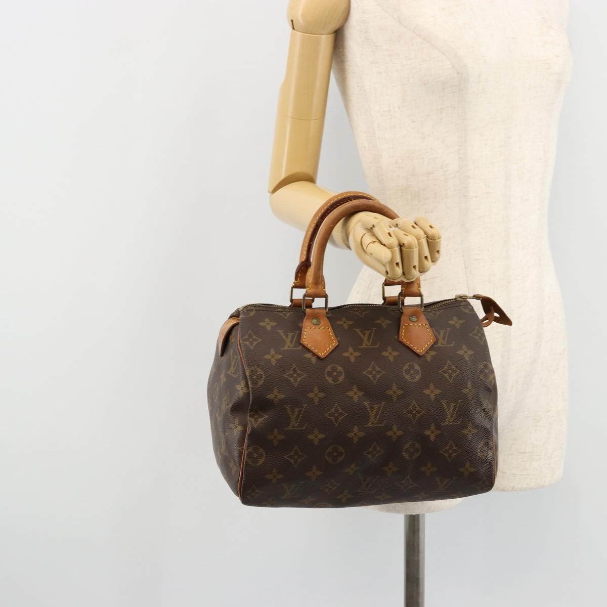 LOUIS VUITTON Monogram Speedy 25 Hand Bag M41528 LV Auth 179246A