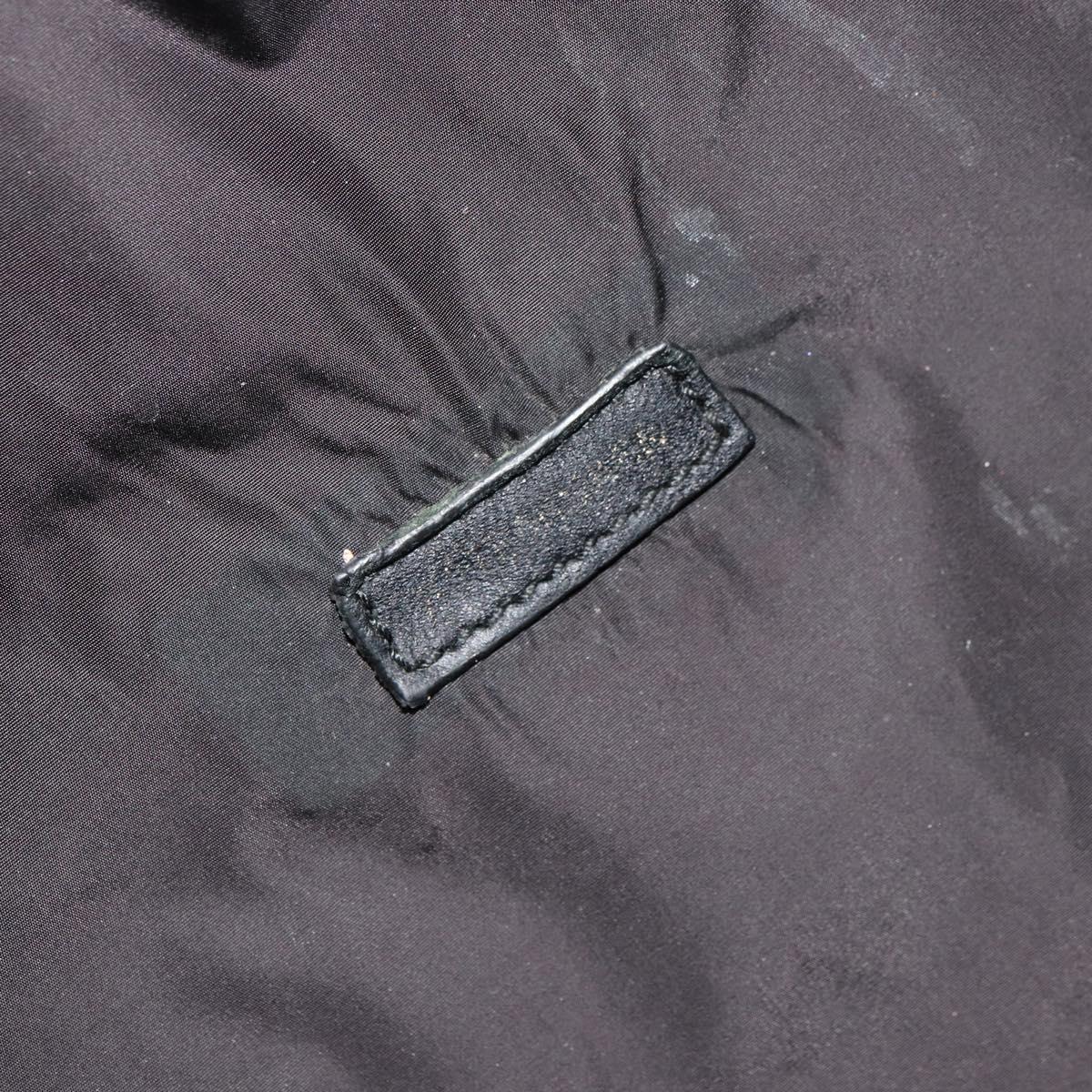 BALENCIAGA Body Bag Canvas Black Silver Auth 179277A