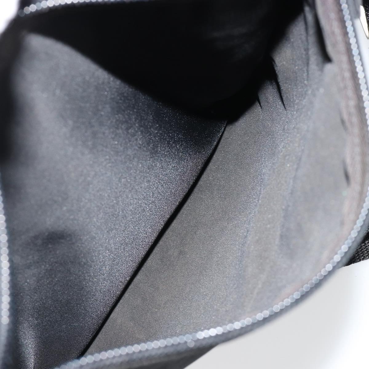 PRADA Shoulder Bag Nylon Black Silver Auth 179291