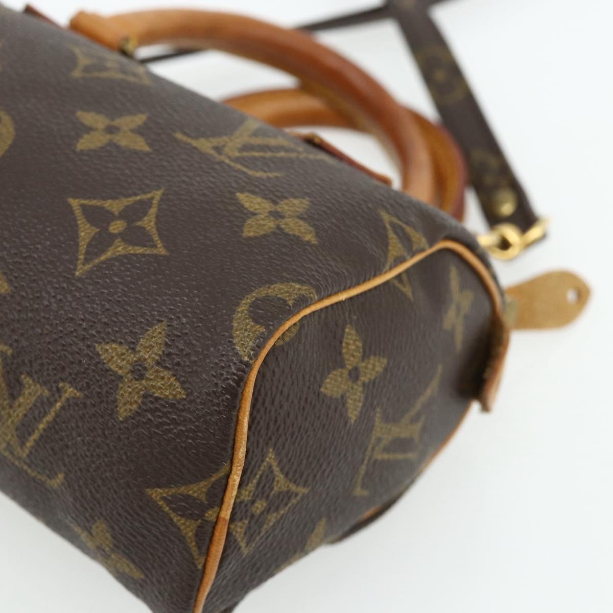LOUIS VUITTON Monogram Mini Speedy Hand Bag M41534 LV Auth 179297A