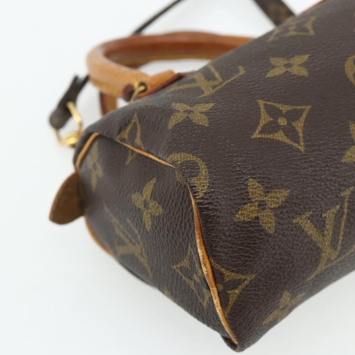 LOUIS VUITTON Monogram Mini Speedy Hand Bag M41534 LV Auth 179297A