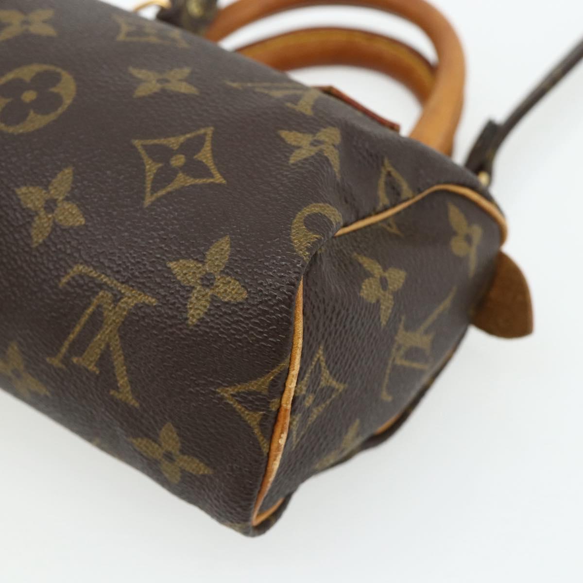 LOUIS VUITTON Monogram Mini Speedy Hand Bag M41534 LV Auth 179297A