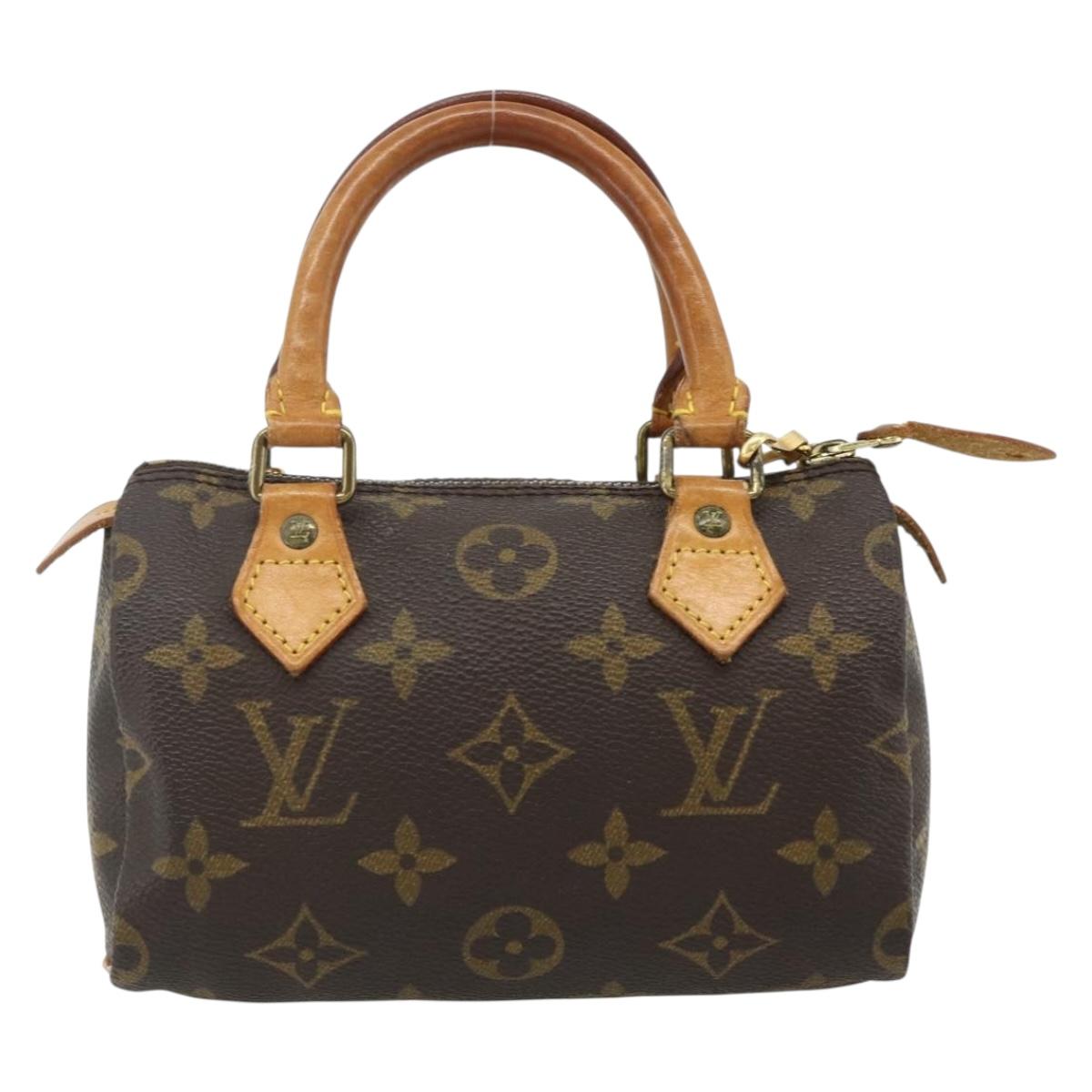 LOUIS VUITTON Monogram Mini Speedy Hand Bag M41534 LV Auth 179297A