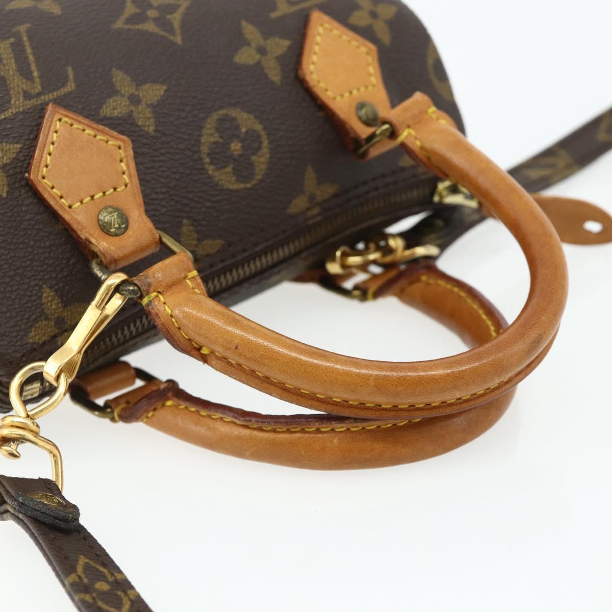 LOUIS VUITTON Monogram Mini Speedy Hand Bag M41534 LV Auth 179297A