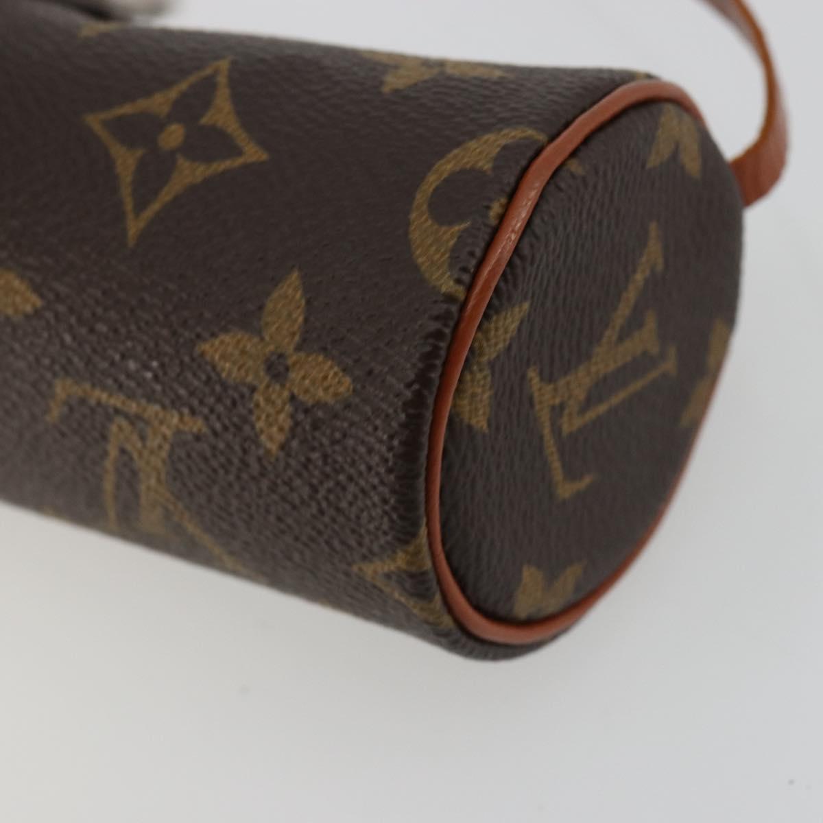 LOUIS VUITTON Monogram Papillon Pouch LV Auth 179300A