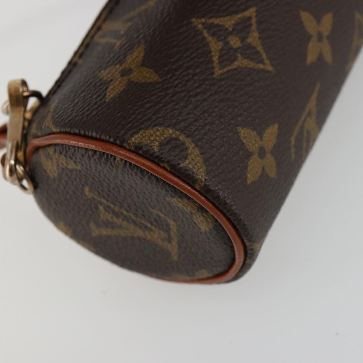 LOUIS VUITTON Monogram Papillon Pouch LV Auth 179300A