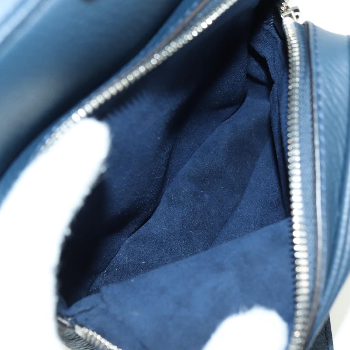 LOUIS VUITTON Amazon Shoulder Bag Taurillon Leather Navy M54302 LV Auth 179307SV