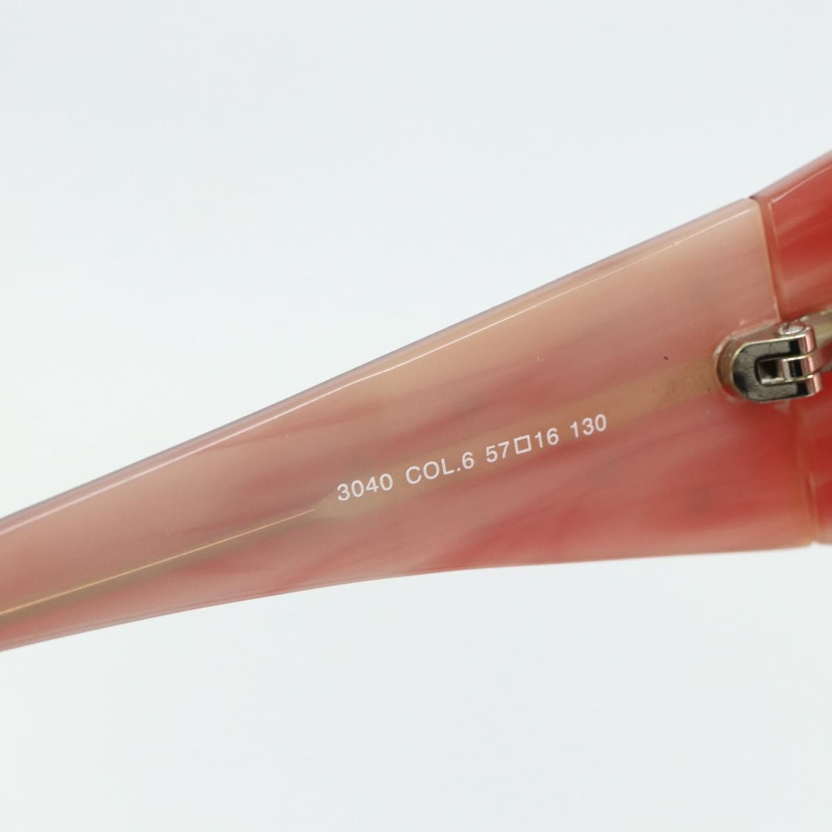 CHANEL Sunglasses plastic Red CC Auth 179323A