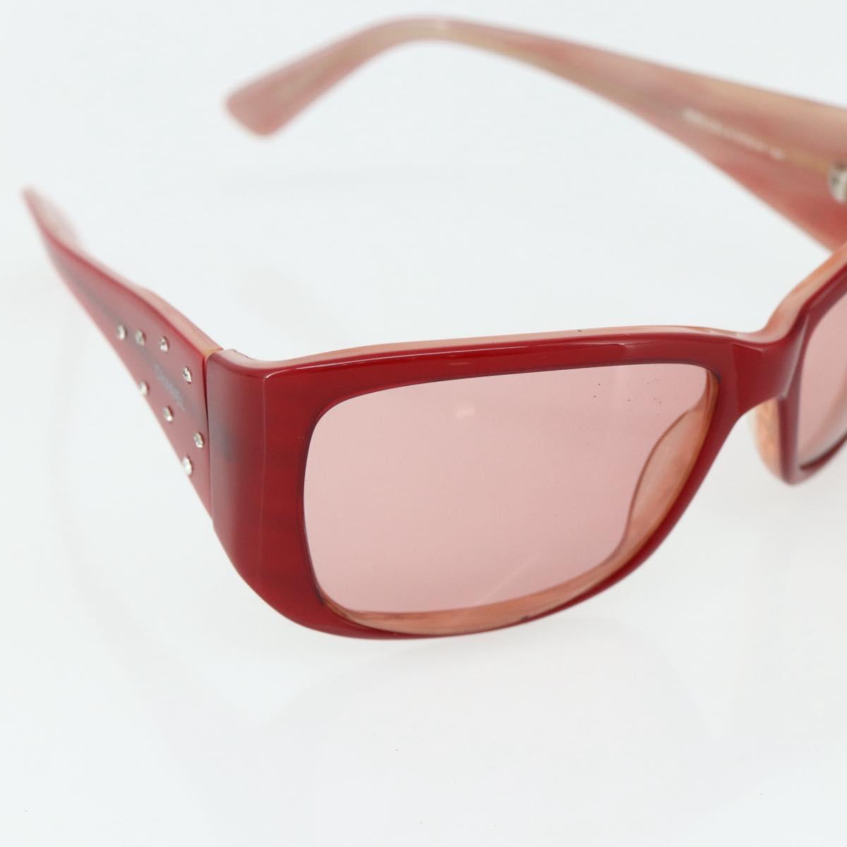 CHANEL Sunglasses plastic Red CC Auth 179323A
