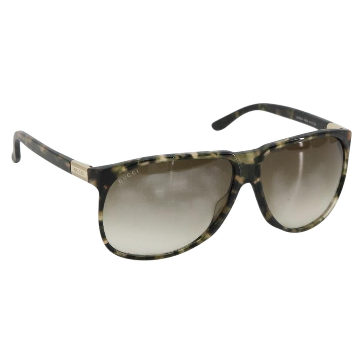 GUCCI Sunglasses plastic Brown Auth 179325A