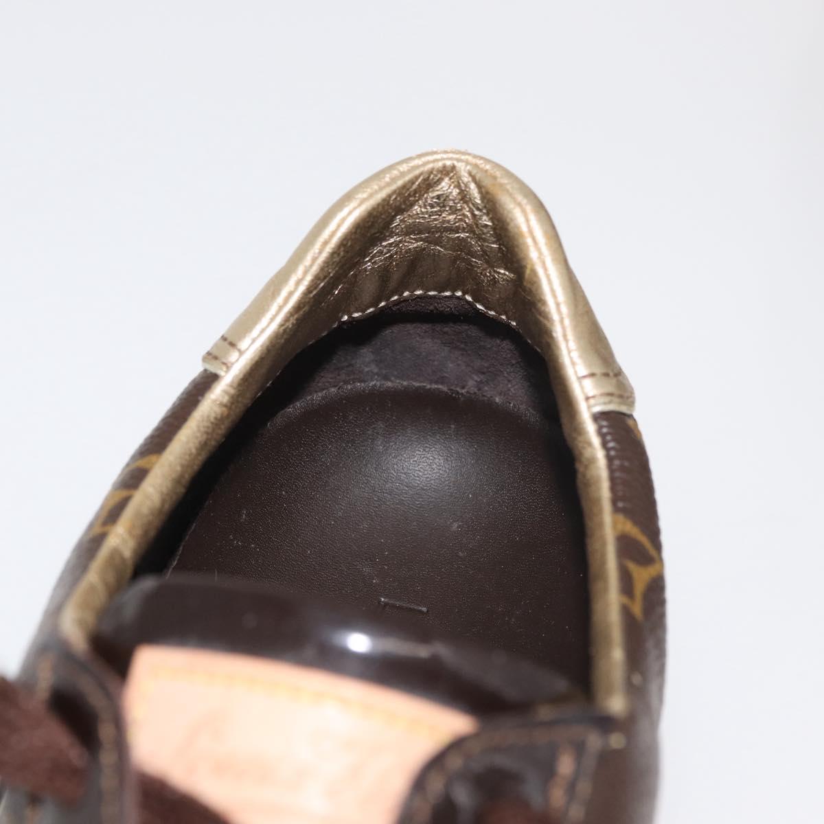 LOUIS VUITTON Monogram Loafers LV Auth 179327A