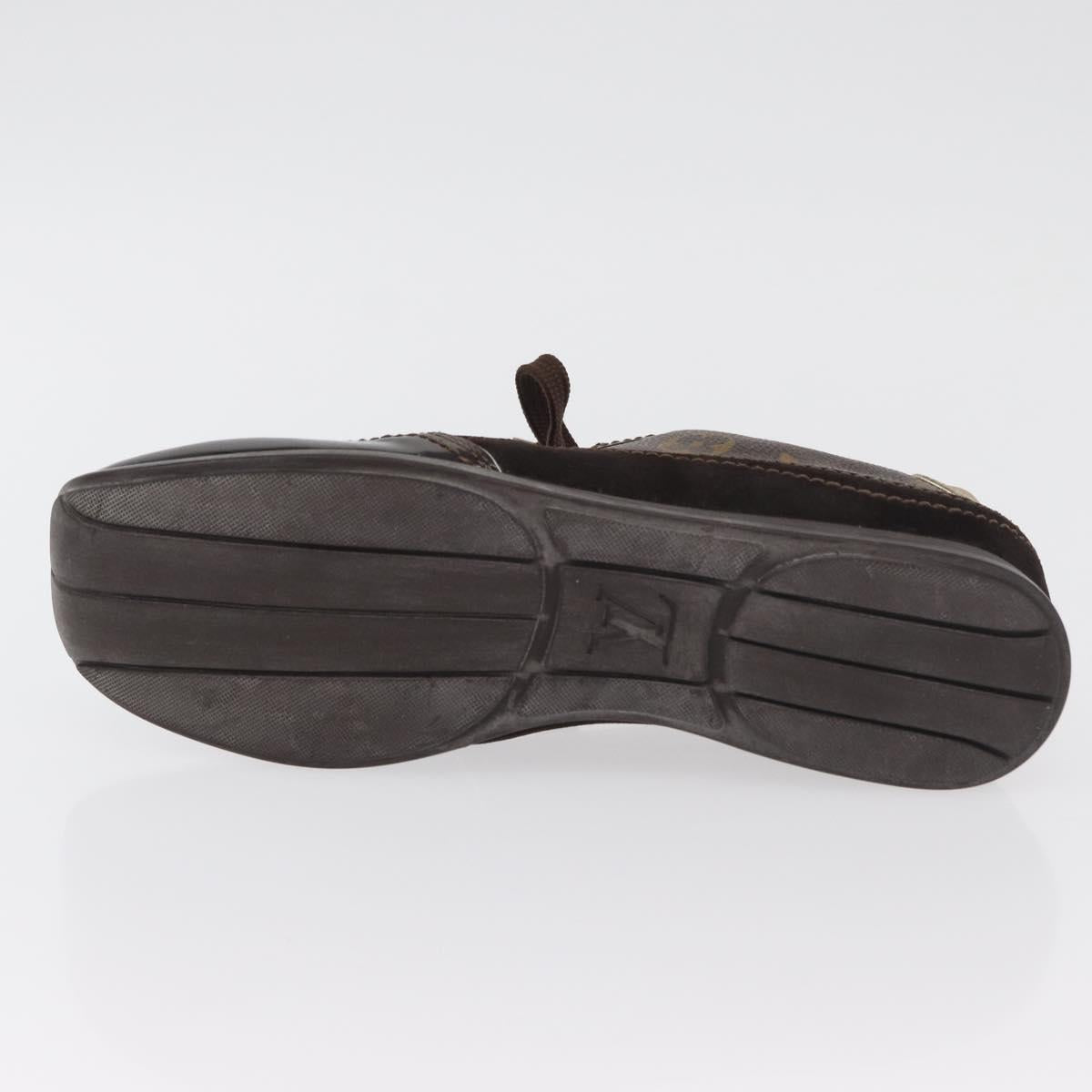LOUIS VUITTON Monogram Loafers LV Auth 179327A