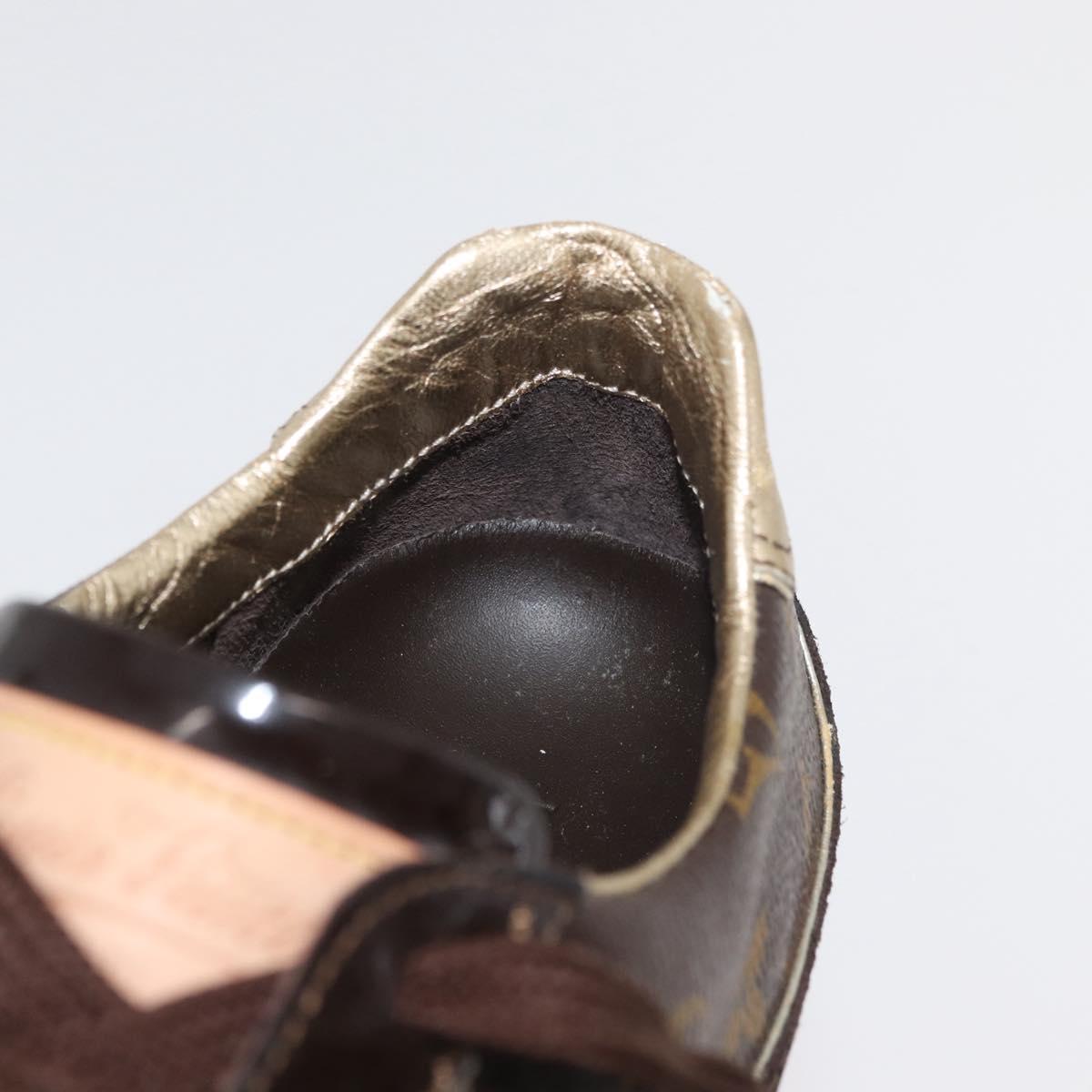 LOUIS VUITTON Monogram Loafers LV Auth 179327A
