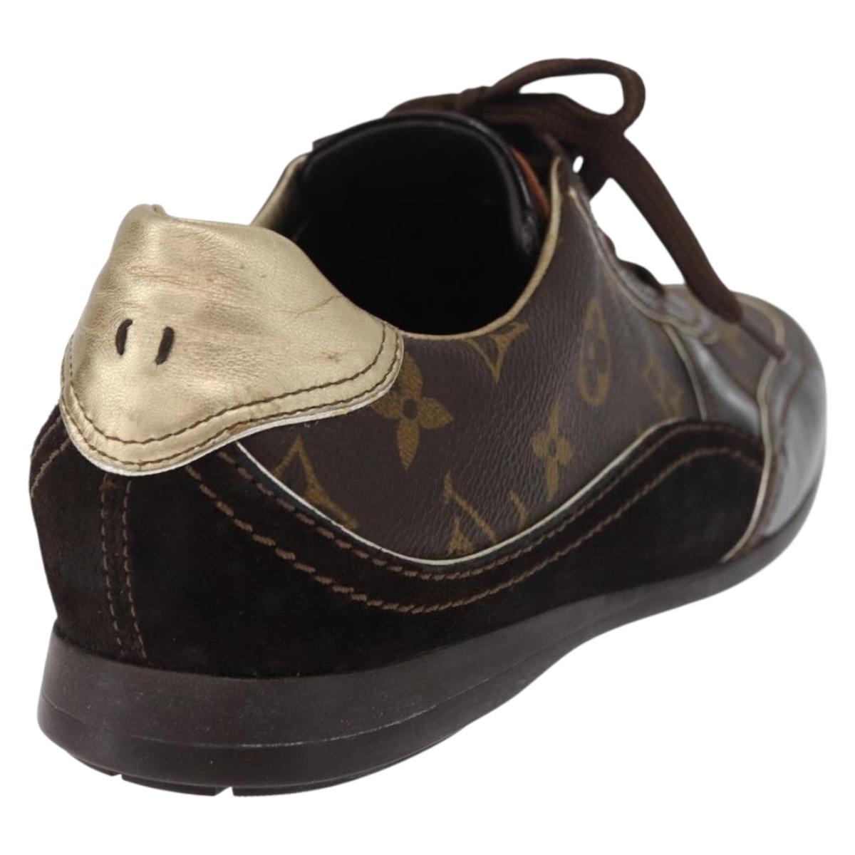 LOUIS VUITTON Monogram Loafers LV Auth 179327A