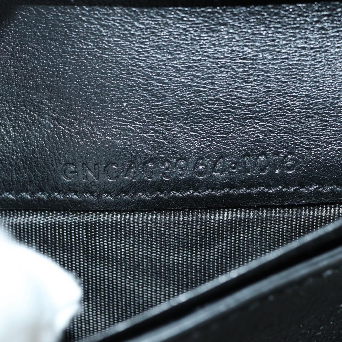 SAINT LAURENT Cassandra Compact Wallet Croco Embossing Black Auth 179335M