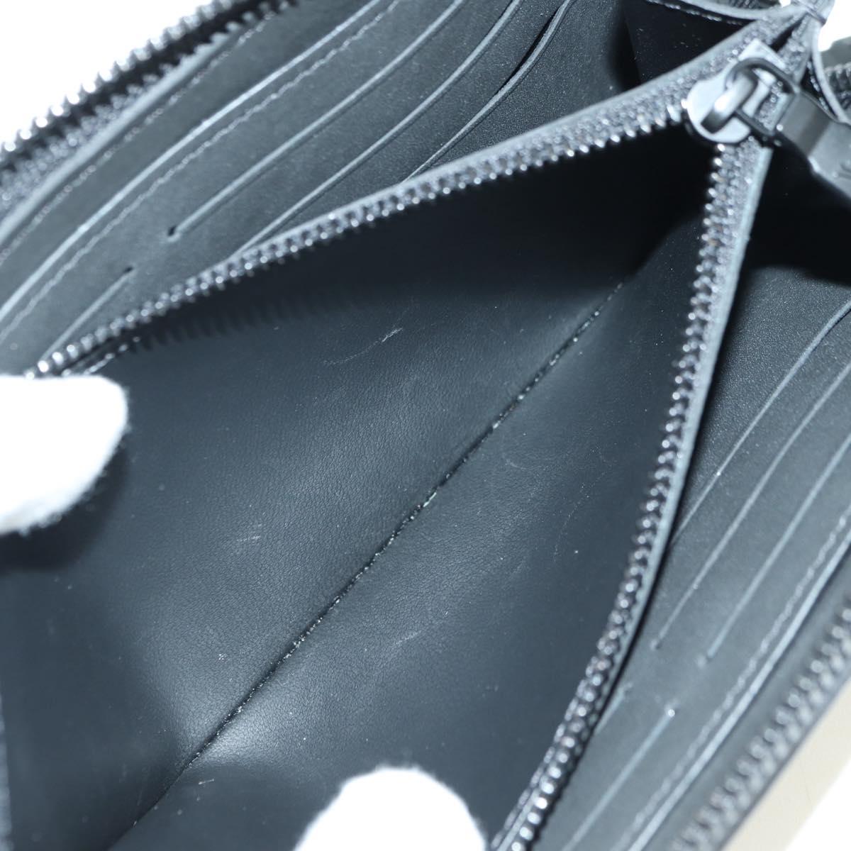 LOUIS VUITTON Empreinte Zippy Wallet Horizontal Wallet Black M11721 Auth 179337M