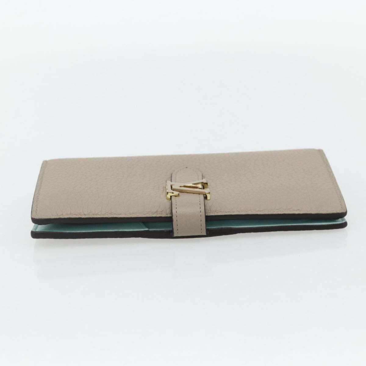 LOUIS VUITTON Capucines LV Vertical Wallet Taurillon Galle M81367 Auth 179342A