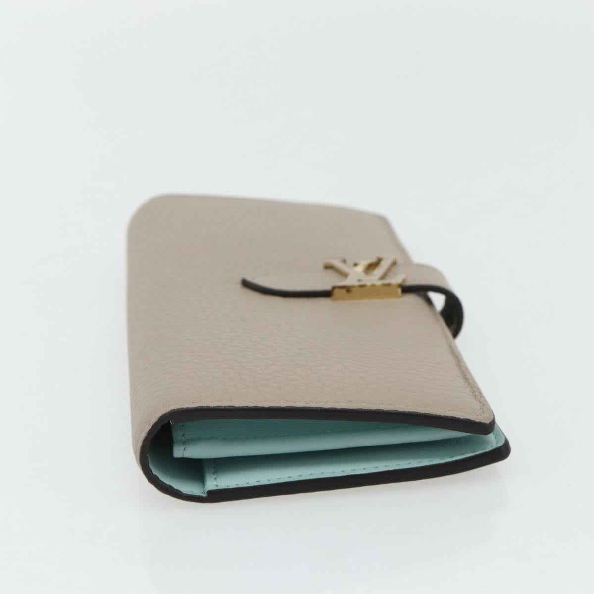 LOUIS VUITTON Capucines LV Vertical Wallet Taurillon Galle M81367 Auth 179342A