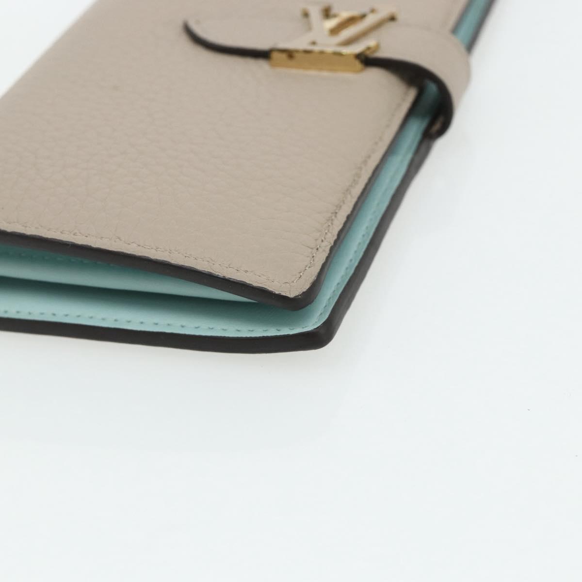 LOUIS VUITTON Capucines LV Vertical Wallet Taurillon Galle M81367 Auth 179342A